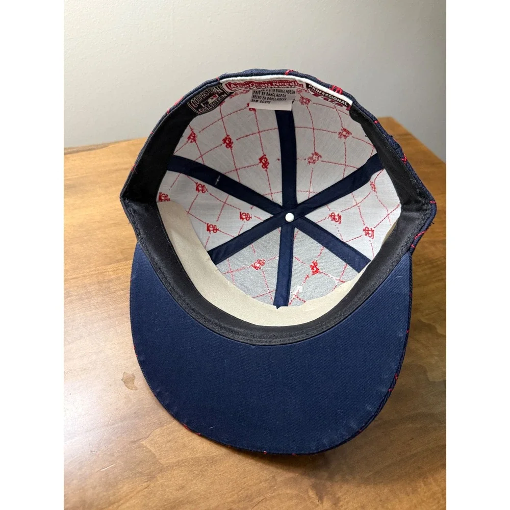 St Louis Cardinals Hat Mens 7 1/4 Navy Quilted‎ Fitted MLB American Needle AOP